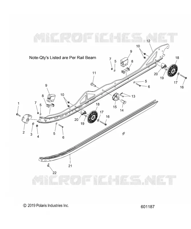 SUSPENSION, RAIL, LH/RH