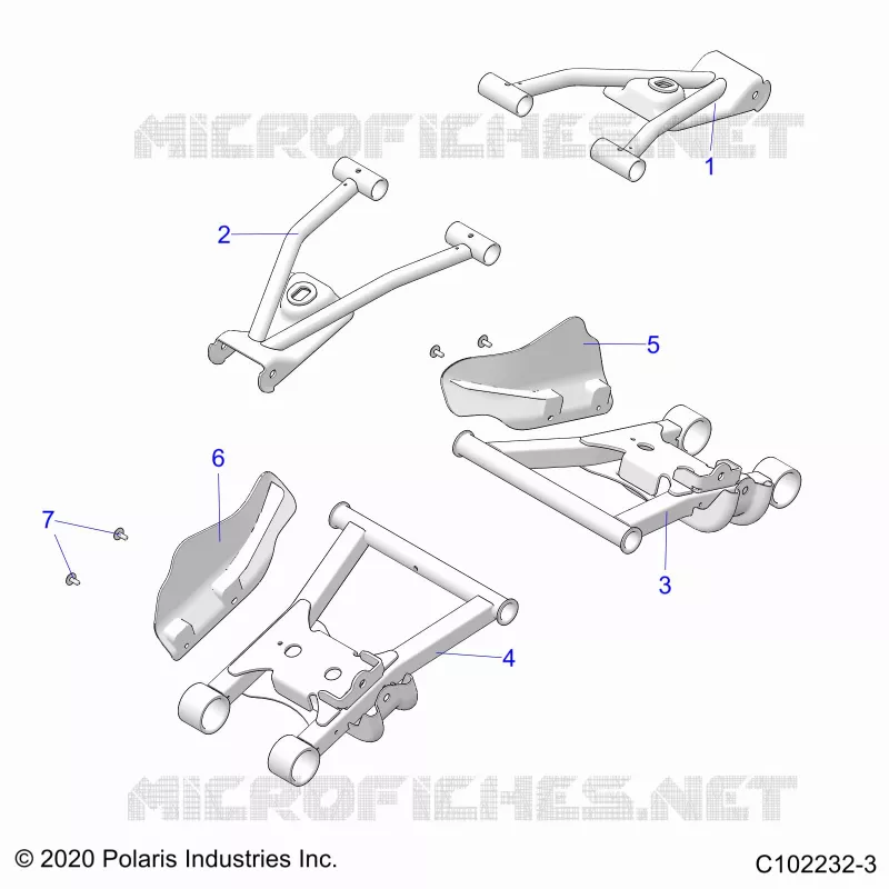 SUSPENSION ARRIERE CONTROL ARMS