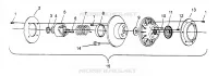 EMBRAYAGE DE TRANSMISSION 500 EFI 0963774 AND EUROPEAN 500 EFI E963774 (4936183618C001)