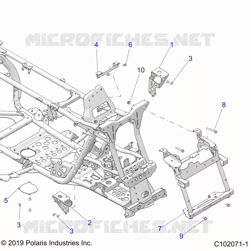 CHASSIS, FRONT CAB SUPPORTS