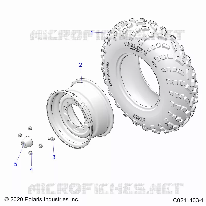 ROUES, FRONT TIRE