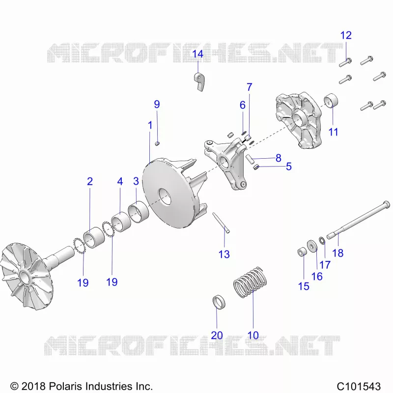 SYSTÃˆME DE TRANSMISSION, PRIMARY CLUTCH