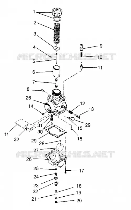 CARBURATEUR XLT RMK 0960956, XLT SKS 0960556 AND EUROPEAN XLT SKS E960556 (4931813181D004)