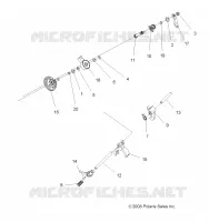DRIVE TRAIN, MAIN GEARCASE FOURCHETTES DE SELECTION