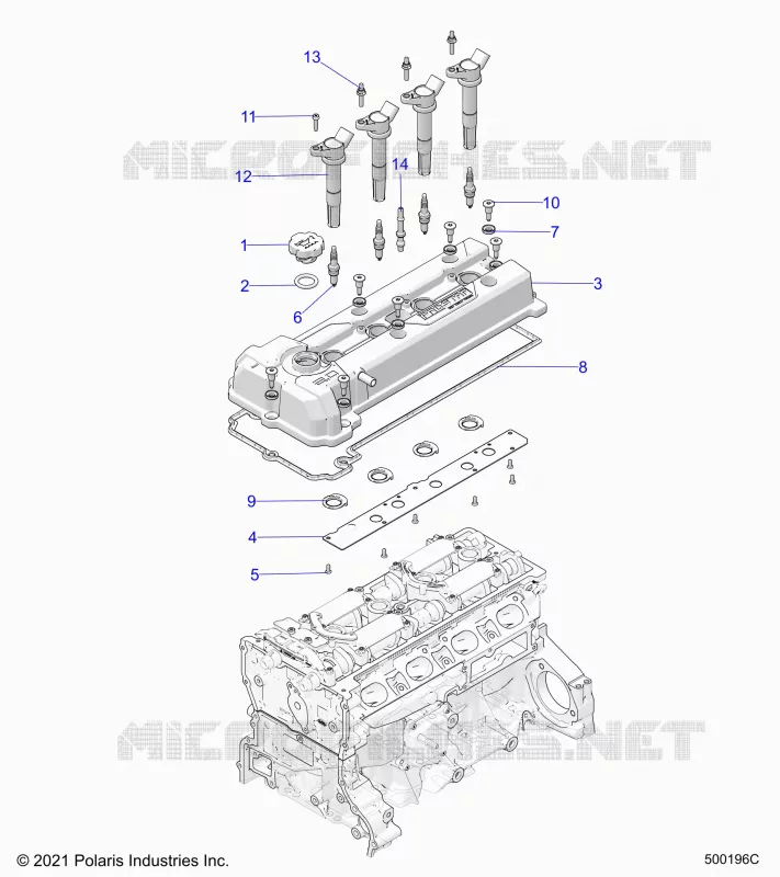 ENGINE, COUVERCLE SOUPAPE