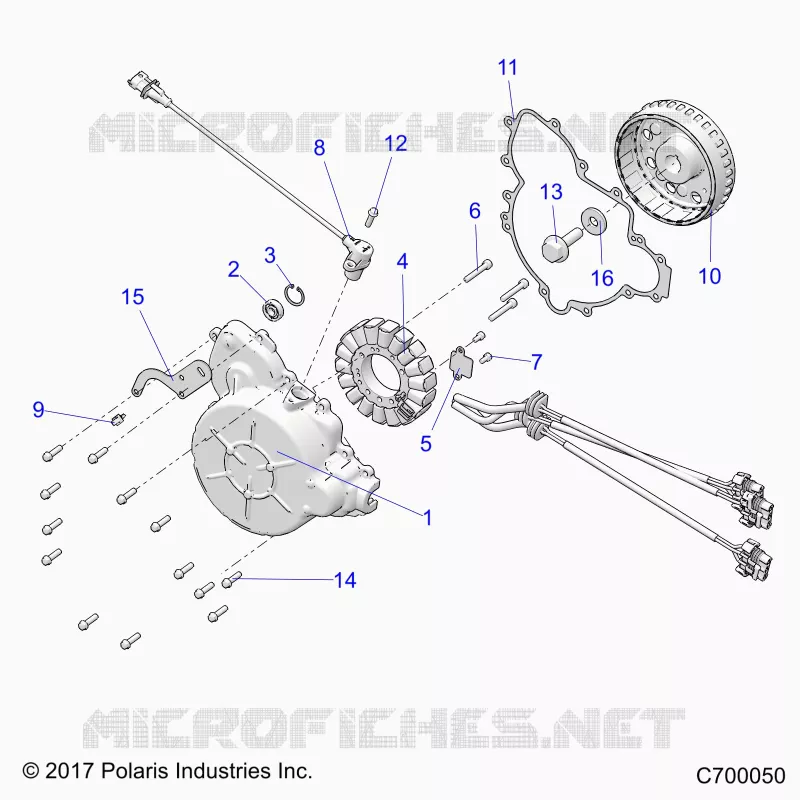 ENGINE, STATOR AND FLYROUE