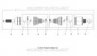 DRIVE TRAIN, TRANSMISSION ARRIERE SHAFT (FROM 8/29/16)