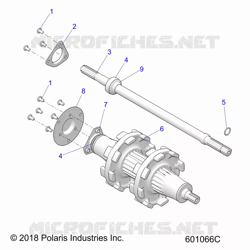 DRIVE TRAIN, JACKSHAFT AND ARBRE DE TRANSMISSION