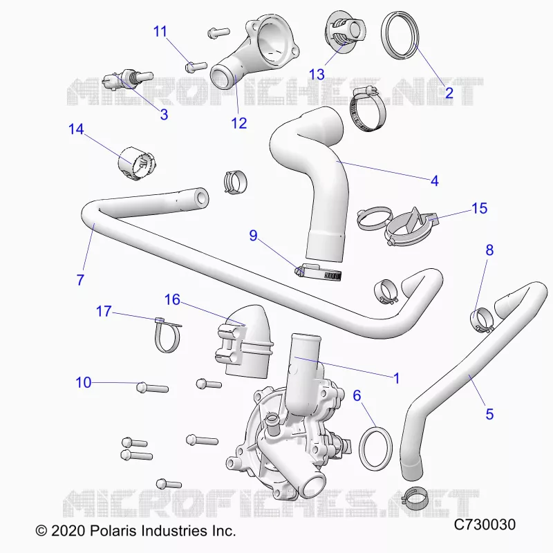MOTEUR, WATERPUMP AND BYPASS