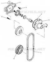 POMPE A EAU XLT RMK 0960956, XLT SKS 0960556 and EUROPEAN XLT SKS E960556 (4931813181C010)