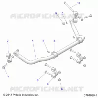 SUSPENSION, REAR BARRE STABILISATRICE