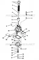 CARBURATEUR LITE 0963433, EURO LITE E963433 AND LITE DELUXE 0963431 (4931663166C007)