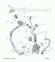 MOTEUR, WATERPUMP AND BYPASS