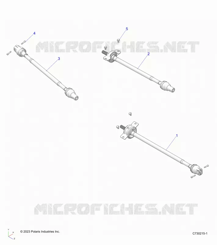 SYSTÃˆME DE TRANSMISSION, FRONT, MID, REAR PROP SHAFT