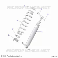 SUSPENSION, REAR SUPPORT AMORTISSEUR 