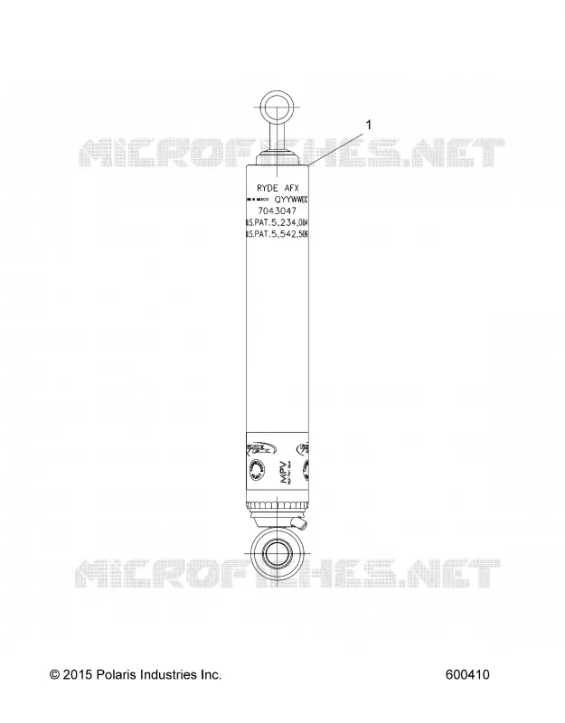 SUSPENSION, AMORTISSEUR, REAR TRACK (7043047)