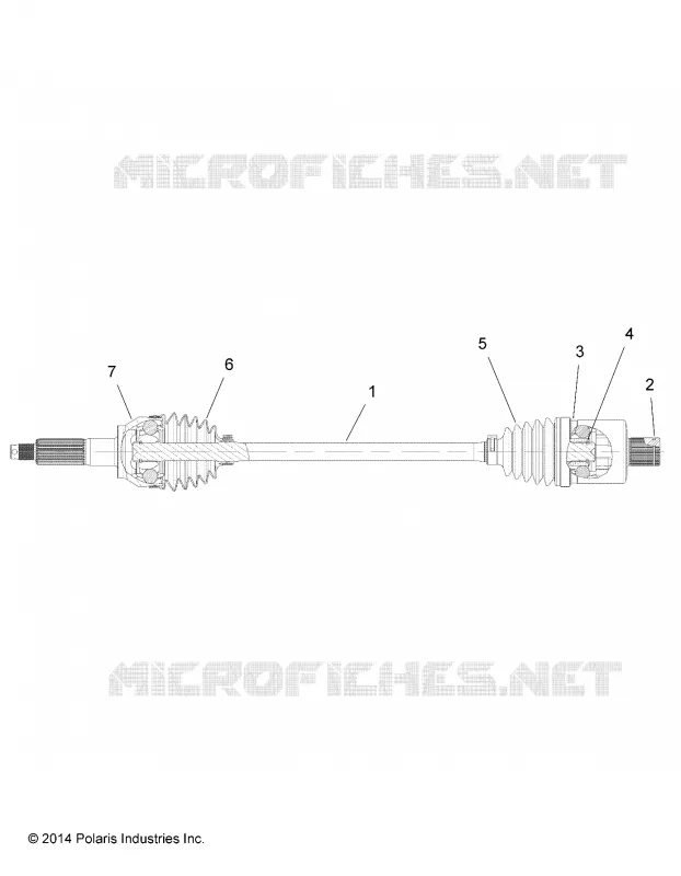 DRIVE TRAIN, TRANSMISSION ARRIERE SHAFT (TO 7/3/2017)