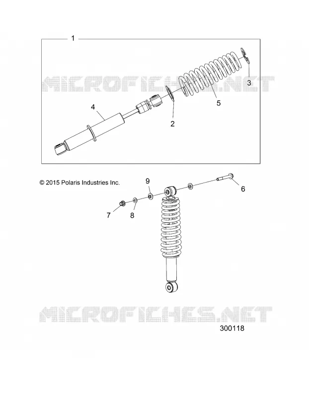 SUSPENSION, REAR, AMORTISSEURS, MD