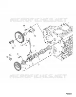 MOTEUR, CAMSHAFT AND IDLE GEAR SHAFT