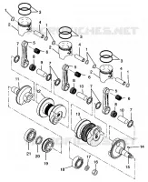 PISTON ET VILEBREQUIN ULTRA SKS 0960578, EUROPEAN ULTRA SKS E960578, AND UL (4931683168C012)