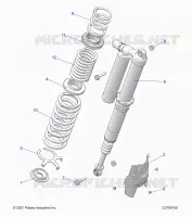 SUSPENSION, REAR SUPPORT AMORTISSEUR , ULTIMATE