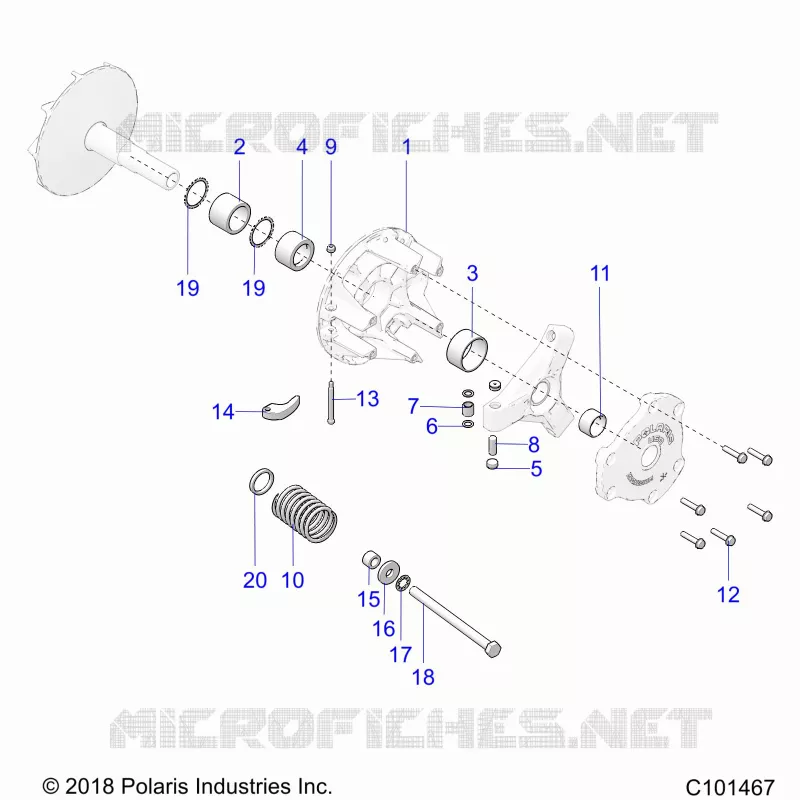 SYSTÃˆME DE TRANSMISSION, PRIMARY CLUTCH