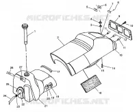 SIEGE ET RESERVOIR 600 XC 0971776 and EUROPEAN 600 XC E971776 (4937933793A006)