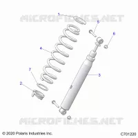 SUSPENSION, REAR SUPPORT AMORTISSEUR 