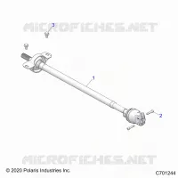 SYSTÃˆME DE TRANSMISSION, FRONT PROP SHAFT