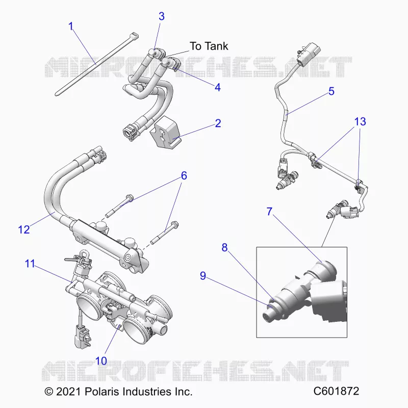 SYSTÃˆME D'ALIMENTATION, RAIL, LINES AND THROTTLE BODY