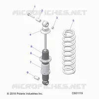 SUSPENSION, AMORTISSEUR ARRIERE TRACK (7043994)