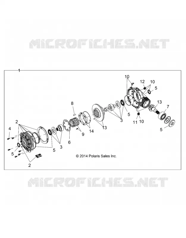 SYSTÈME DE TRANSMISSION, FRONT GEARCASE