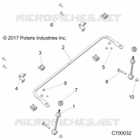 SUSPENSION, FRONT BARRE STABILISATRICE