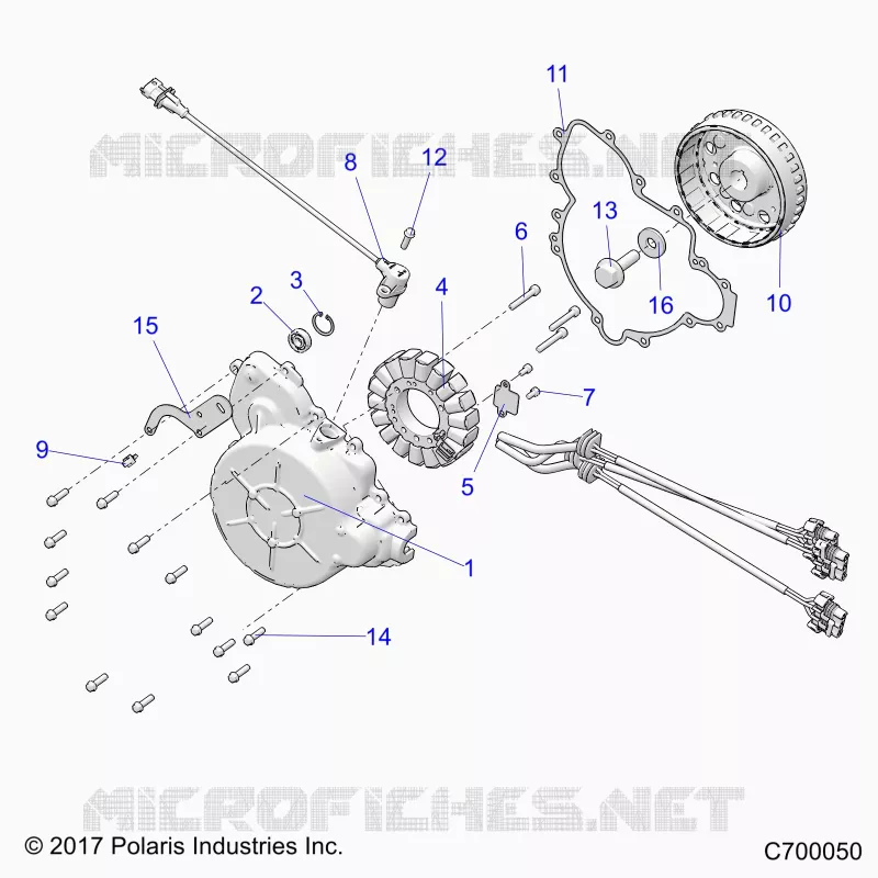 ENGINE, STATOR AND FLYROUE