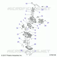 ENGINE, CRANKCASE AND VILEBREQUIN