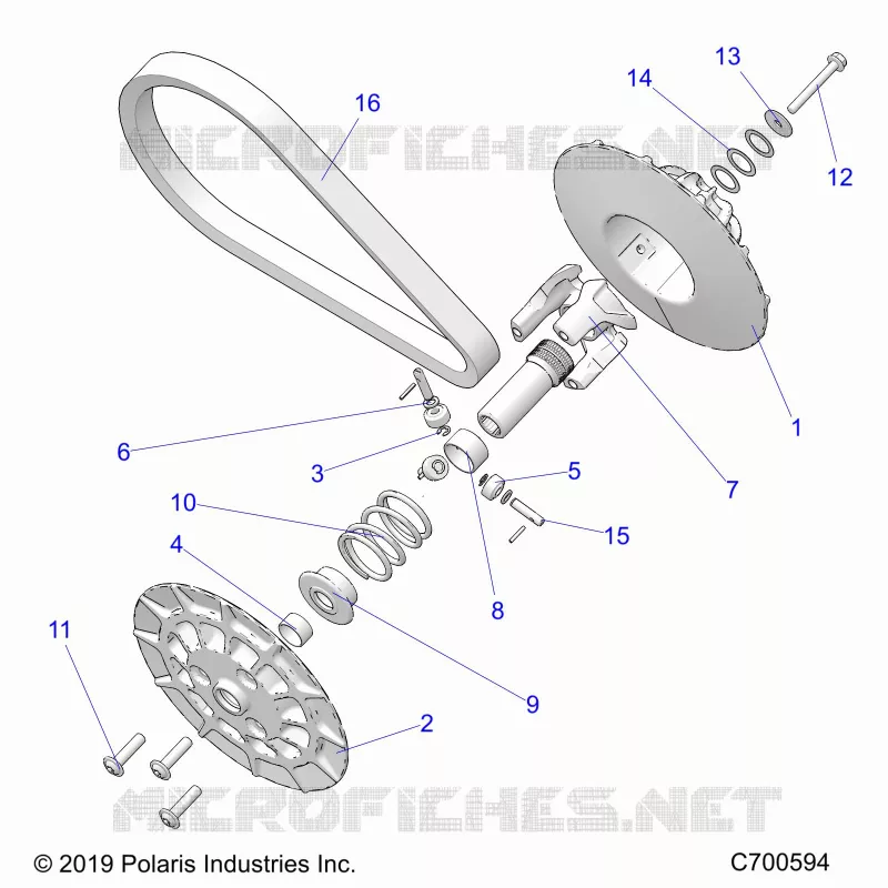 SYSTÃˆME DE TRANSMISSION, SECONDARY CLUTCH