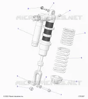 SUSPENSION, AMORTISSEUR AVANT MOUNTING