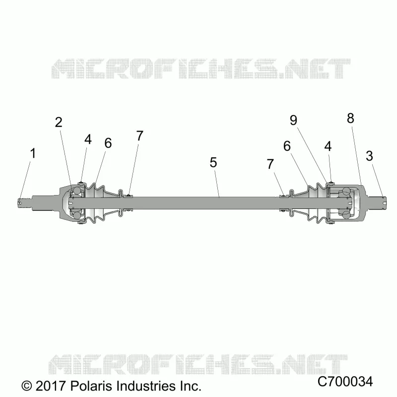 SYSTEME DE TRANSMISSION, FRONT HALF SHAFT