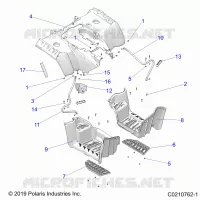 CARROSSERIE ARRIERE CAB AND FOOTWELL