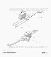 FREIN AVANT BRAKE LEVER AND MASTER CYLINDER