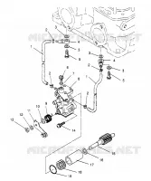 POMPE A HUILE 500 CARB 0962764, 500 CARB SKS 0962564,  500 CARB SKS E96 (4931873187D004)