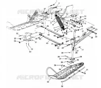 SUSPENSION AVANT AND SKI 500 CARB 0952764 (4929192919A013)