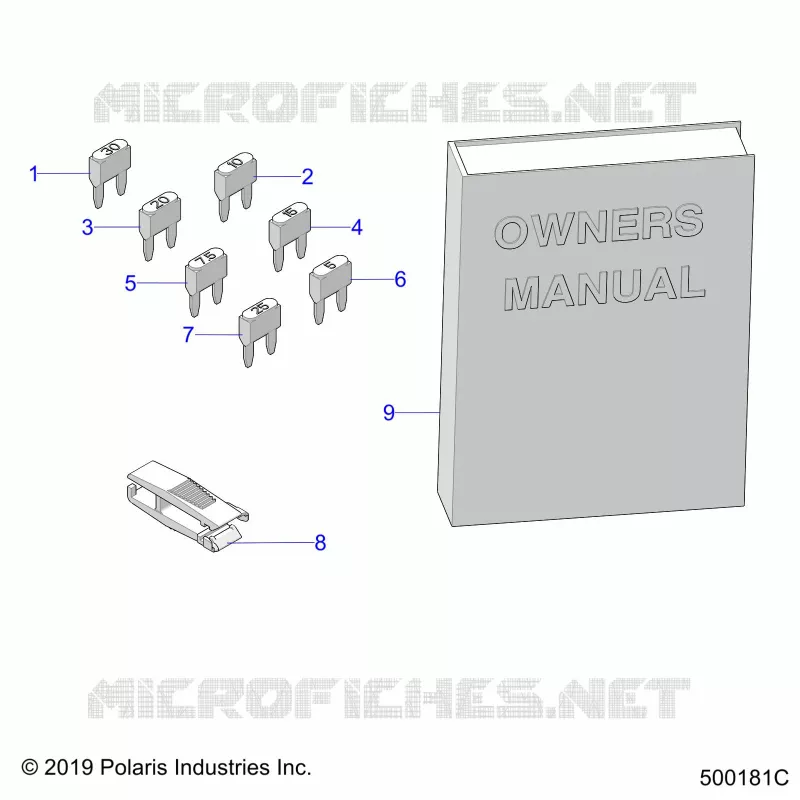 REFERENCE, MANUEL DU PROPRIETAIRE AND TOOL KIT