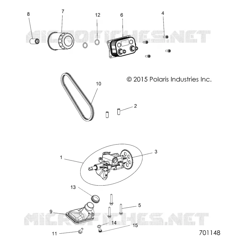 POMPE A HUILE AND OIL COOLER