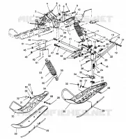 SUSPENSION AVANT AND SKI 500 EFI SKS 0962574, 500 EFI RMK 0962974, AND EURO (4931983198B001)