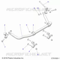SUSPENSION, REAR BARRE STABILISATRICE
