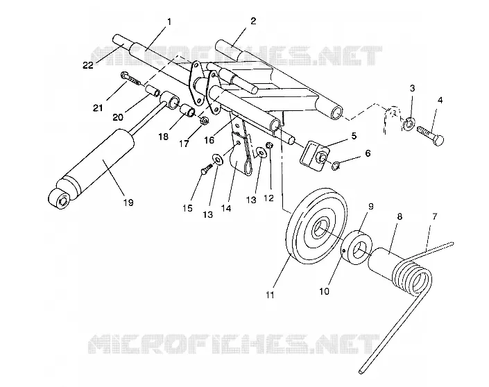 BRAS DE SUSPENSION ARRIERE 500 EFI / 0930674 AND  500 EFI SKS / 0930574 (4922962296022A)