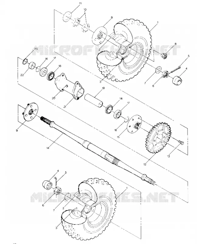 ROUE ARRIERE DRIVE ASSEMBLY (4914771477017A)