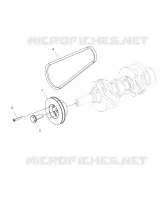 ENGINE, POULIE DE TRANSMISSION AND DRIVE BELT