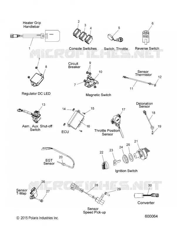 BOUTONS, CAPTEURS AND COMPONENTS